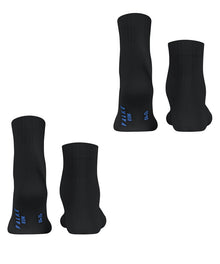 Unisex | Run Rib 2-Bundle Short Socks | Black
