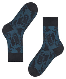 Mens | Sensitive Tree Side Socks | Dark Navy