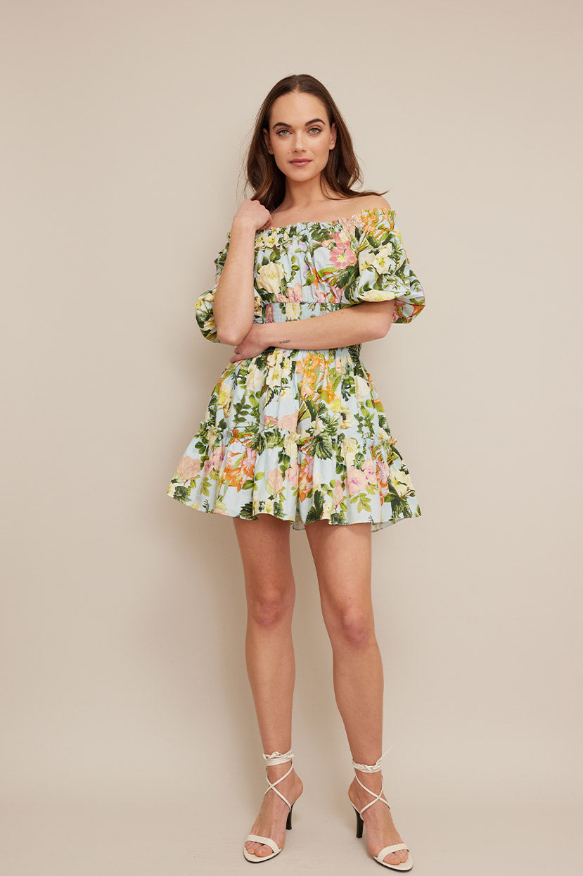 Sally Dress | Light Blue Kingston Floral