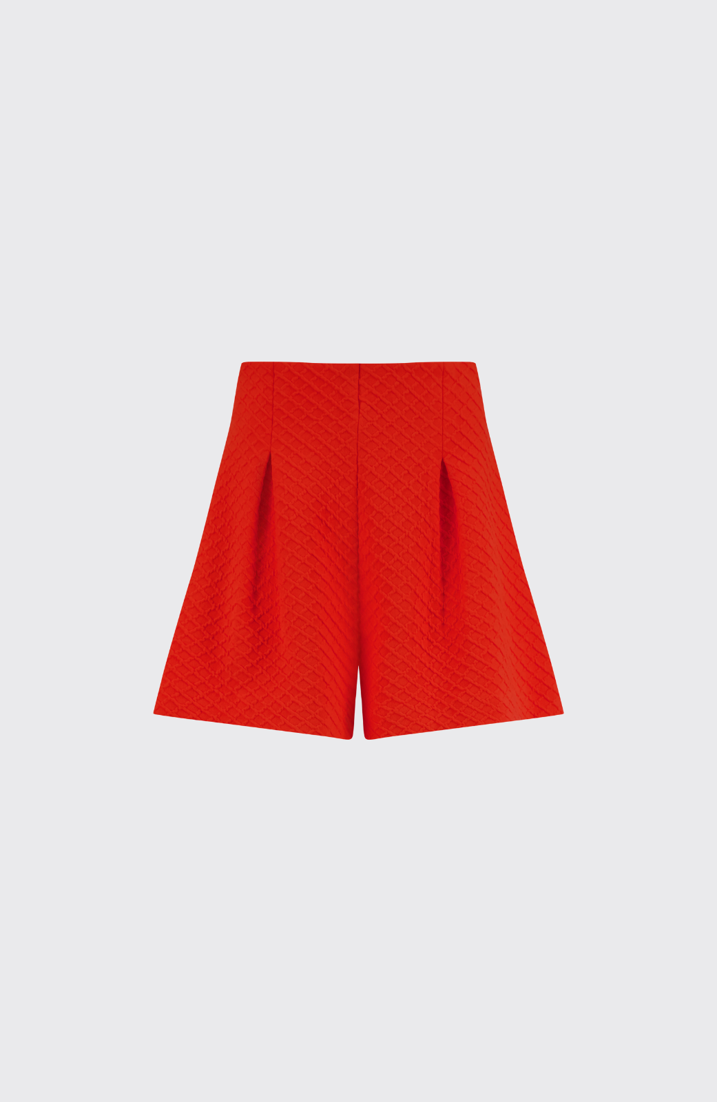 Textured Jersey Short | Vermillion