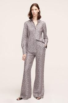 Violet Fleur Silk Pajama Pant | Violet Fleur Morning Glory Combo