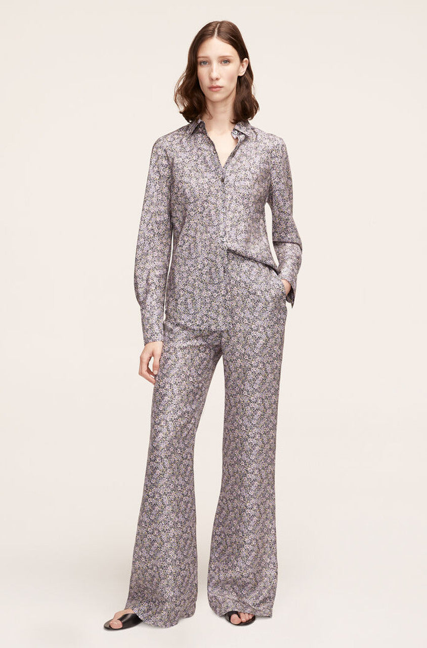 Violet Fleur Silk Pajama Pant | Violet Fleur Morning Glory Combo