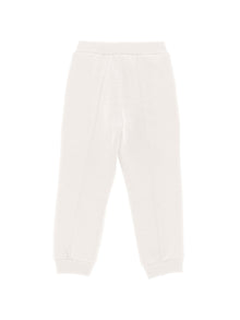 Girls | Heavyweight Fleece Joggers With Rhinestones | Cream