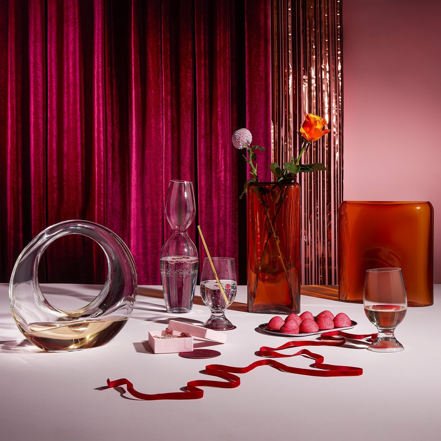 Red Or White Decanter | Clear Crystal