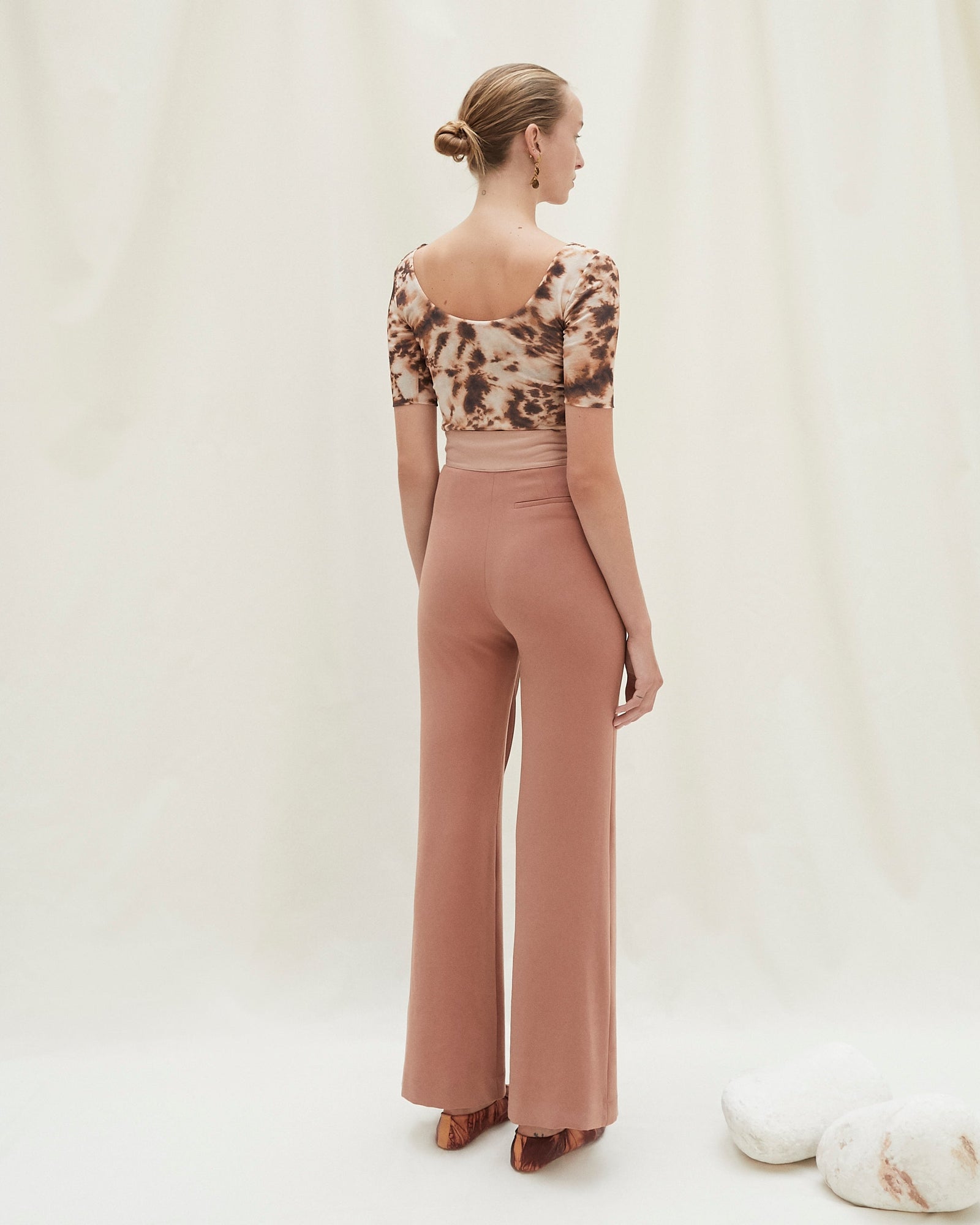 Cecilia Fabric Block Pants | Terra