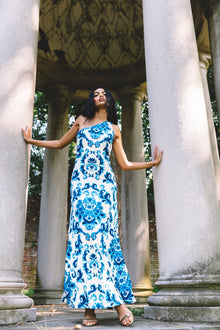 Nicky Dress | Fiore Evening Blue