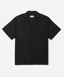 Black | York Camp Collar Short Sleeve Shirt