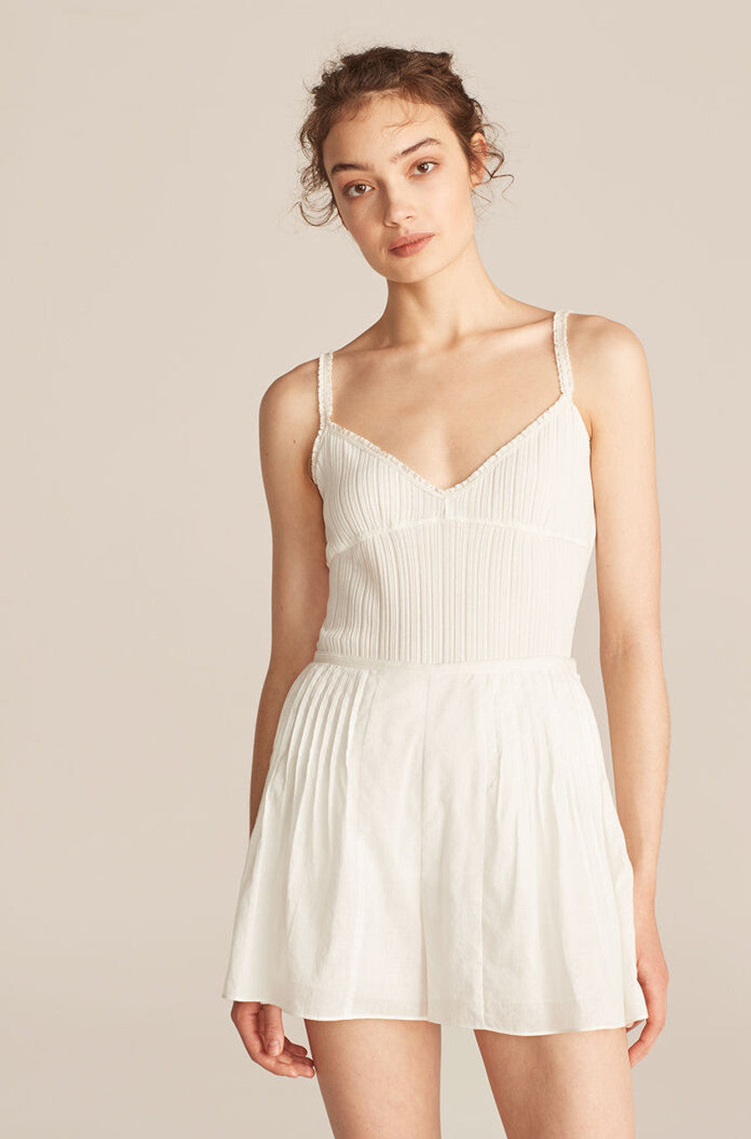 Cotton Voile Short | White