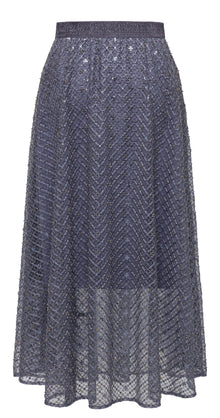Slimming Tulle Skirt | Navy