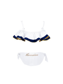 Girls | Mariniere Stretch Bikini | White/Blue