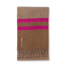 Canyon Throw | Light Taupe / Tobacco / Shocking Pink