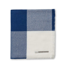 Mykonos Throw | White / Admirals Blue