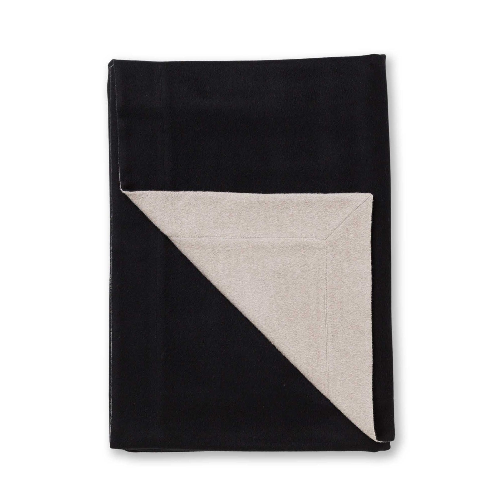 Hudson Throw | Black/Light Taupe