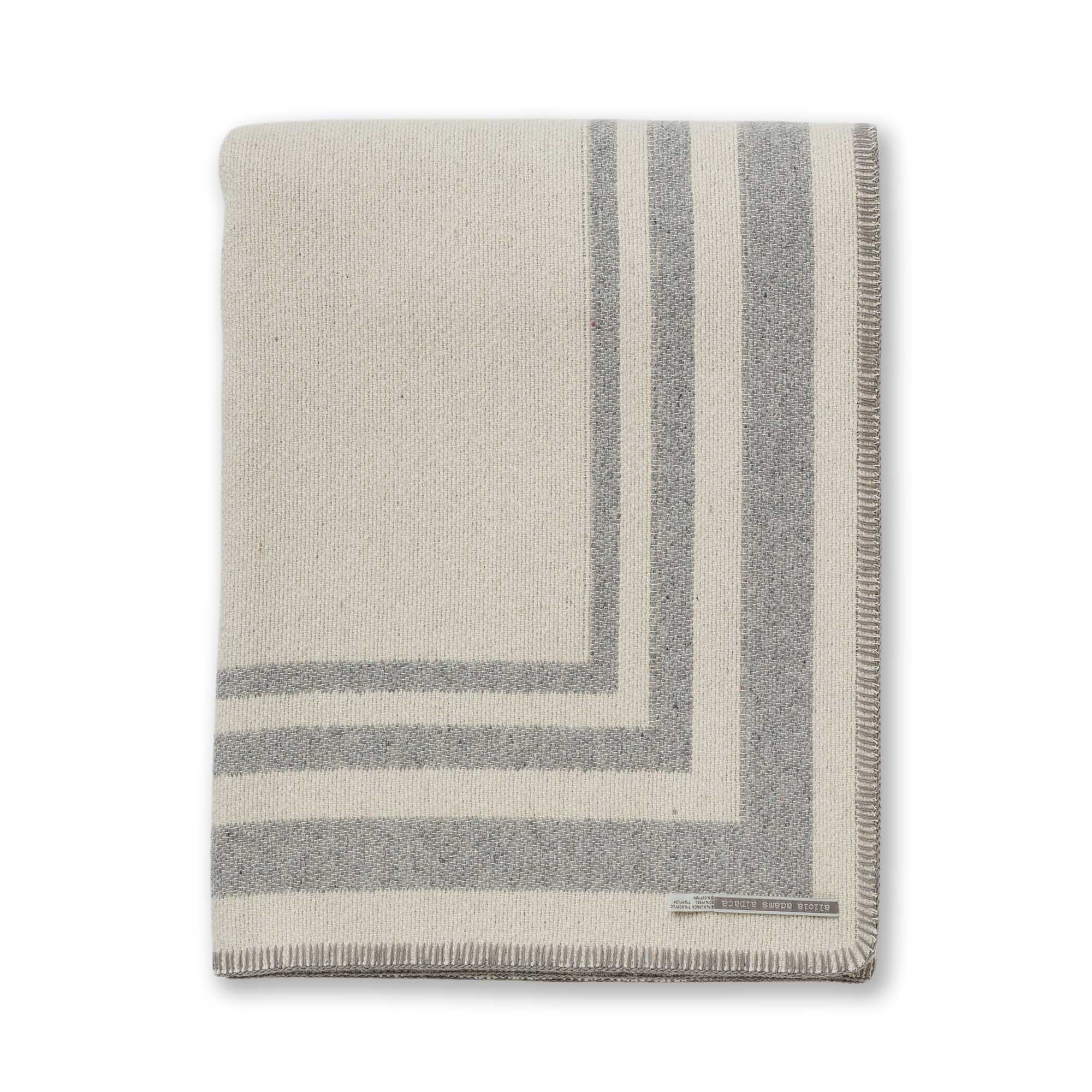 Mazing Bed Blanket | Ivory / Light Grey
