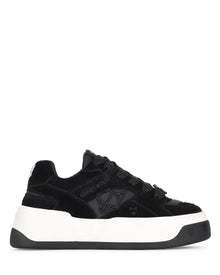 Womens | Crash Cow Suede Sneaker | Black