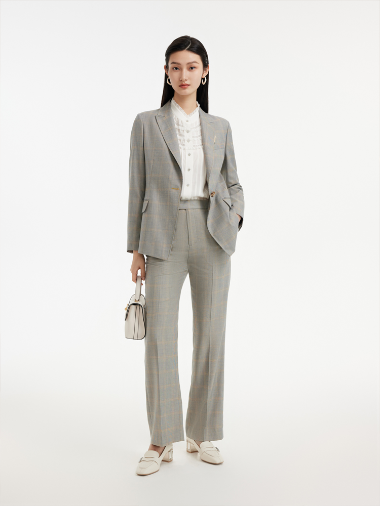 Silk Pleated Sleeve Shirt | White