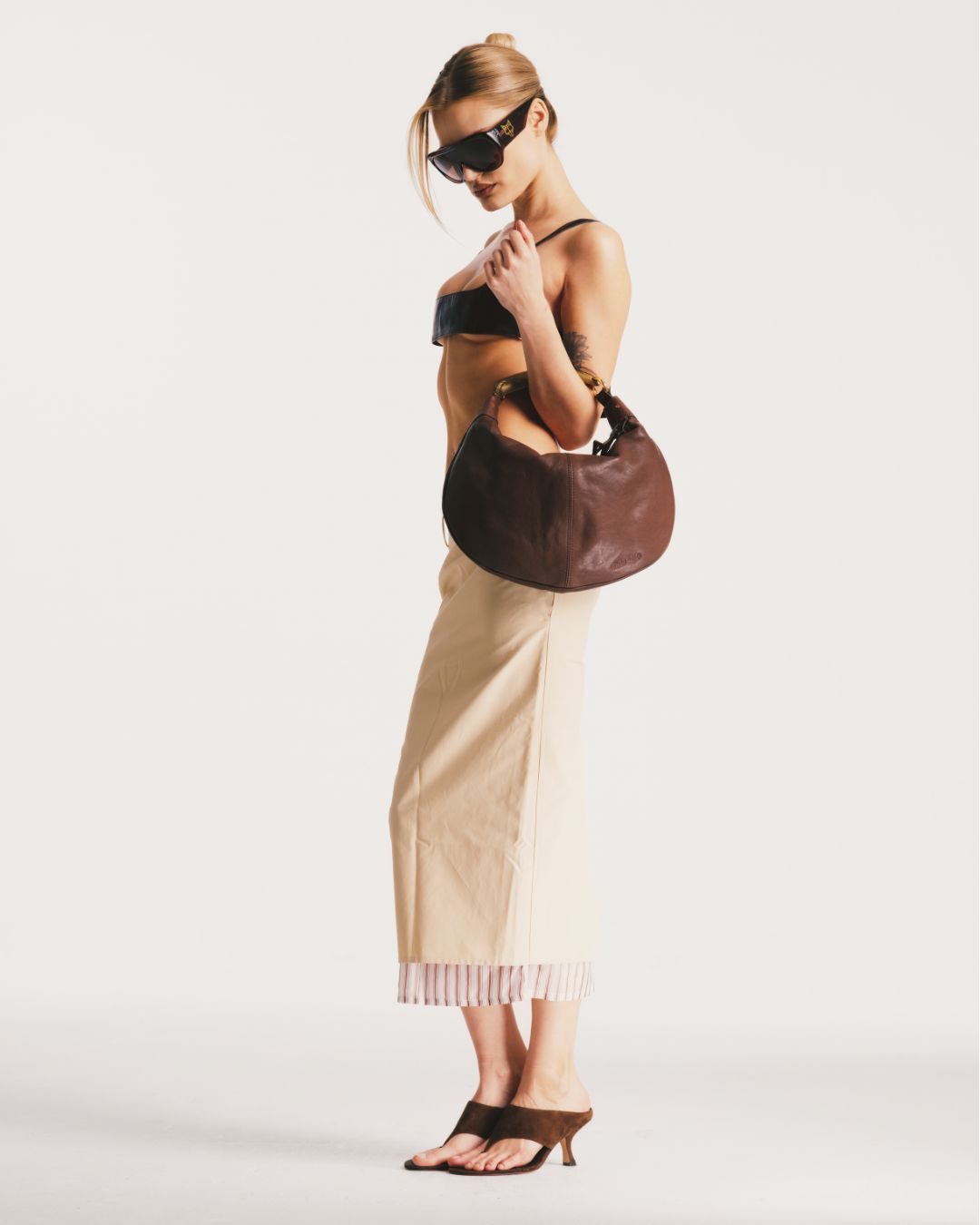 Womens | Mercer Suede Heel | Brown