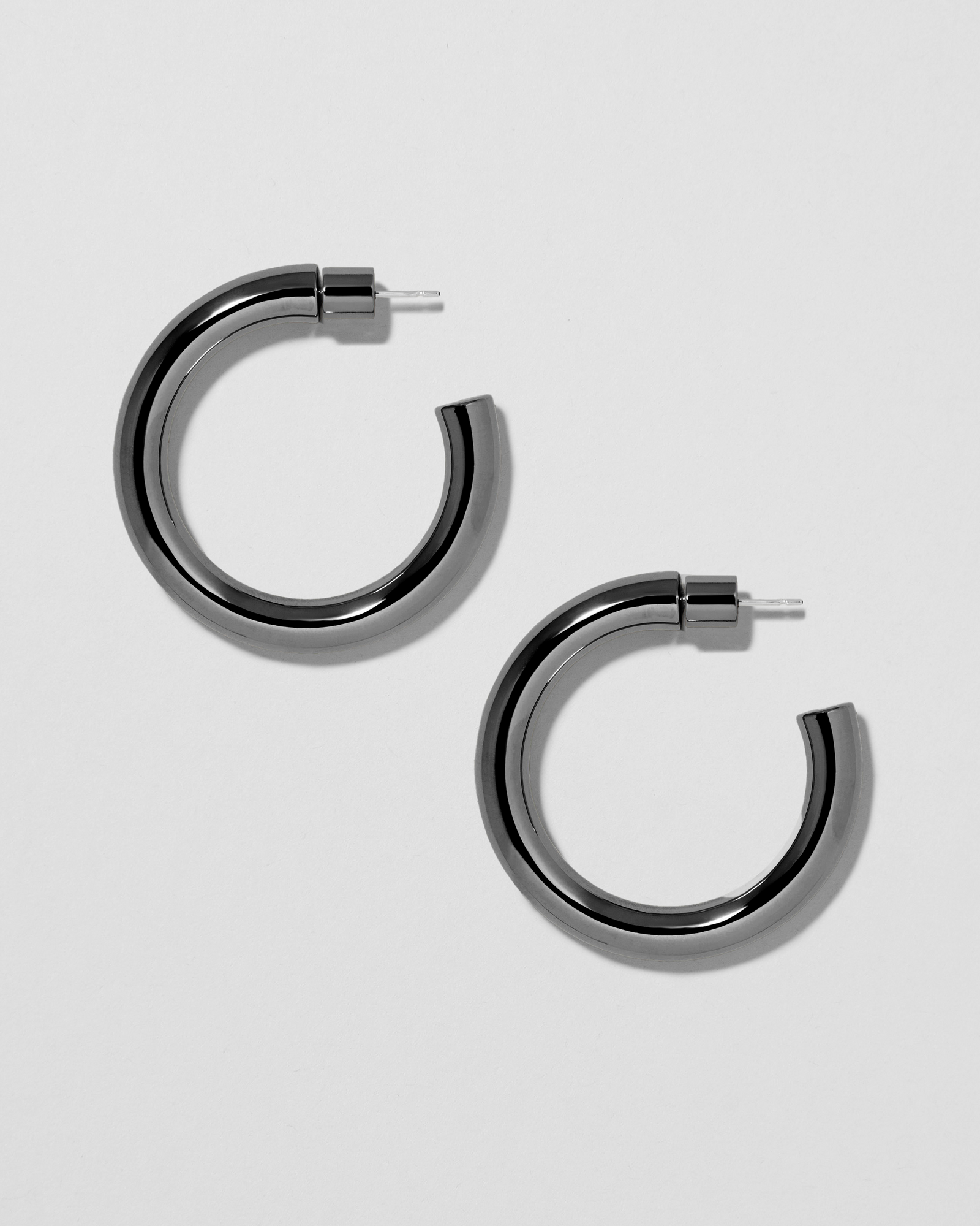 1" Natasha Mini Hoops earring - side view | gold small hoop earrings