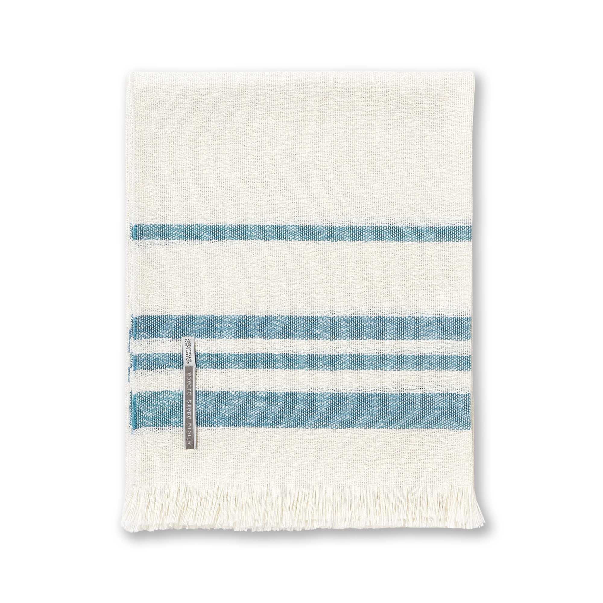 Sail Throw | Ivory / Azure