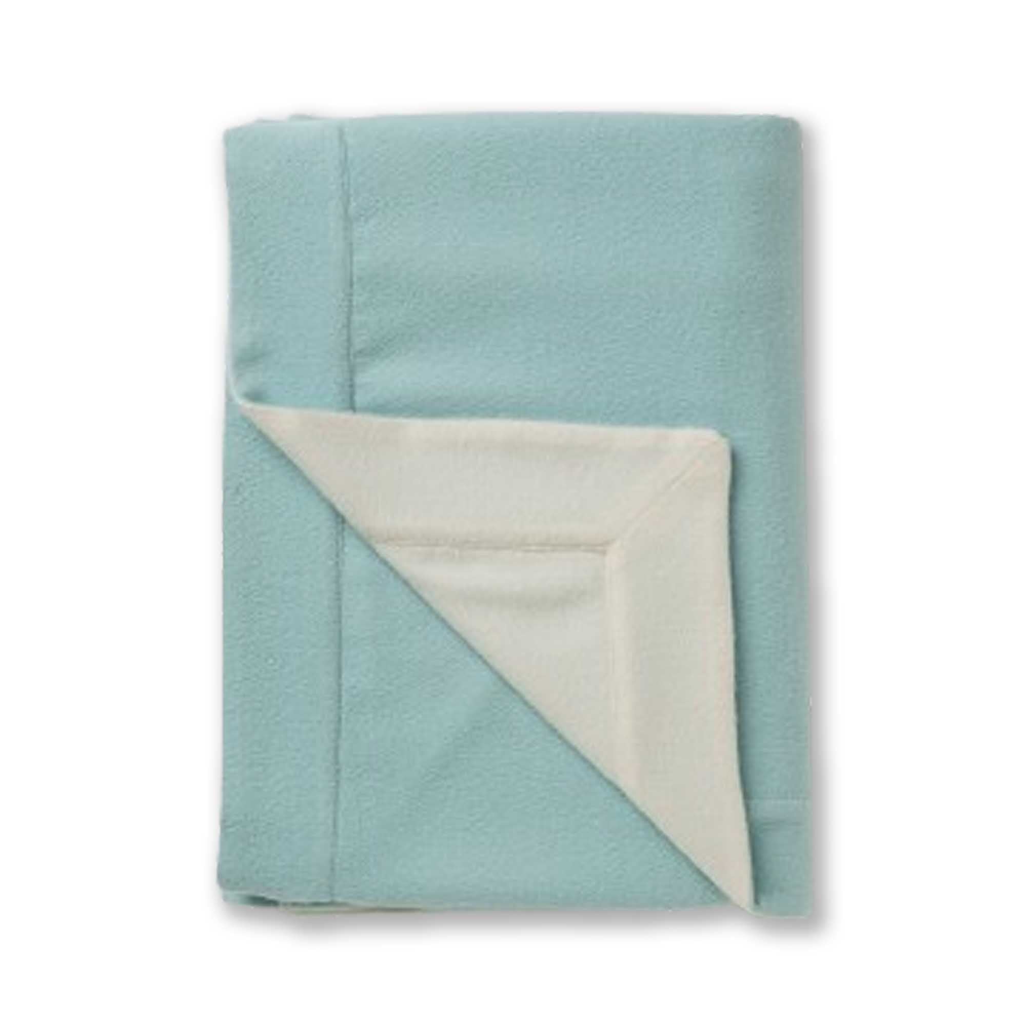 Hudson Throw | Aqua / Ivory