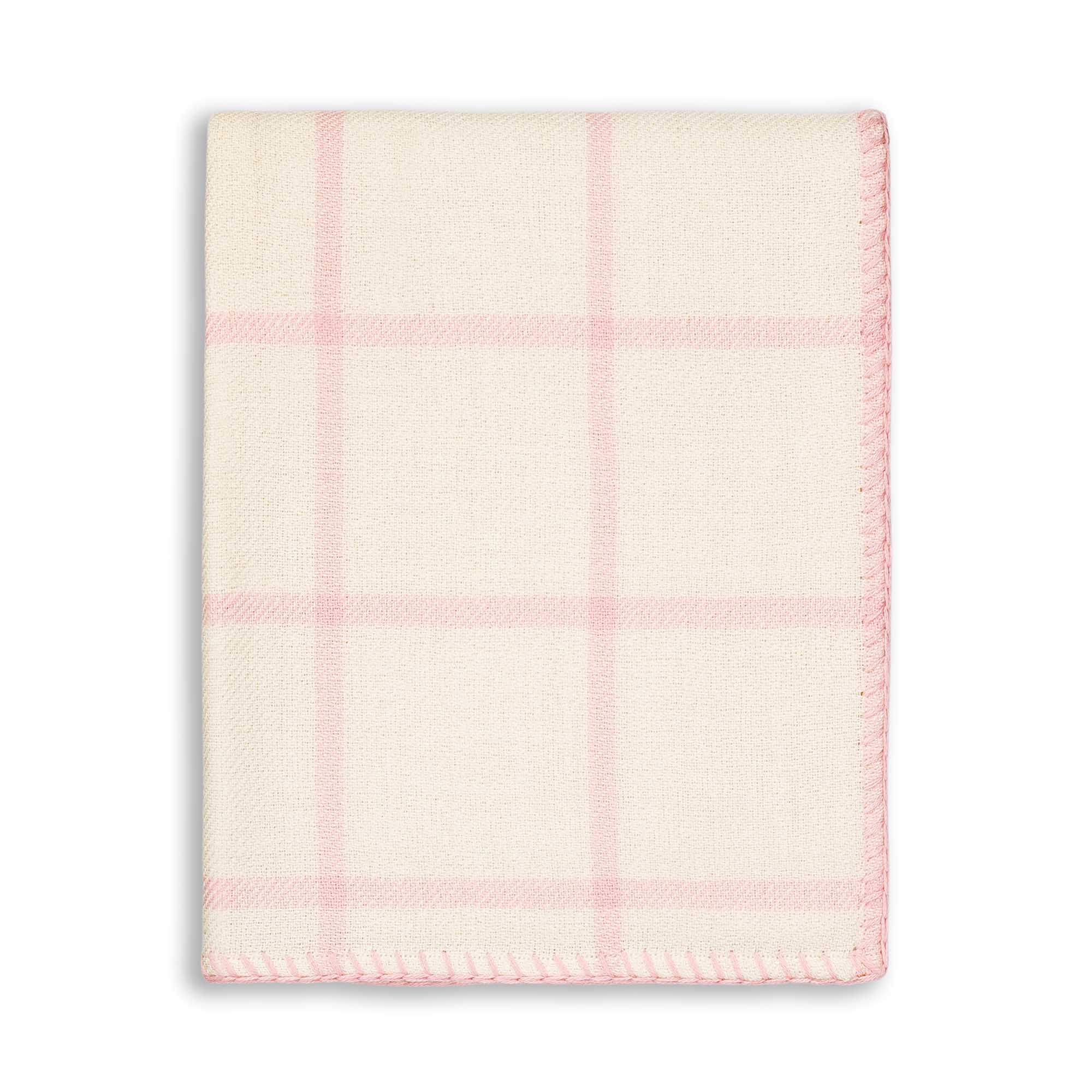 Graydon Throw | Ivory / Pink Powder