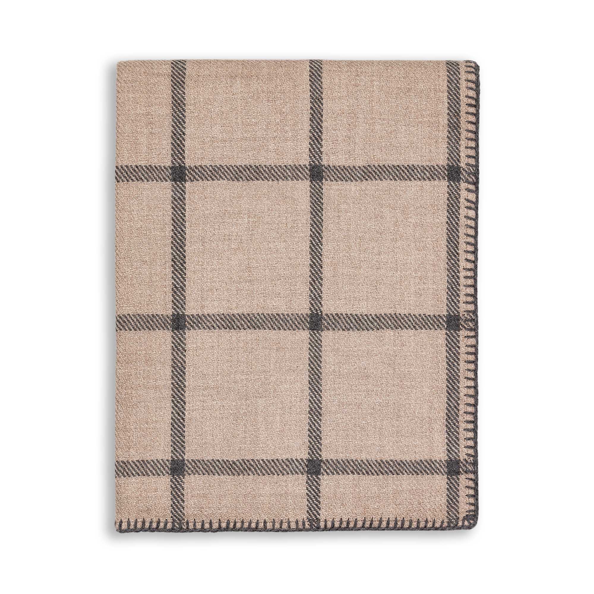 Graydon Throw | Light Taupe / Grey