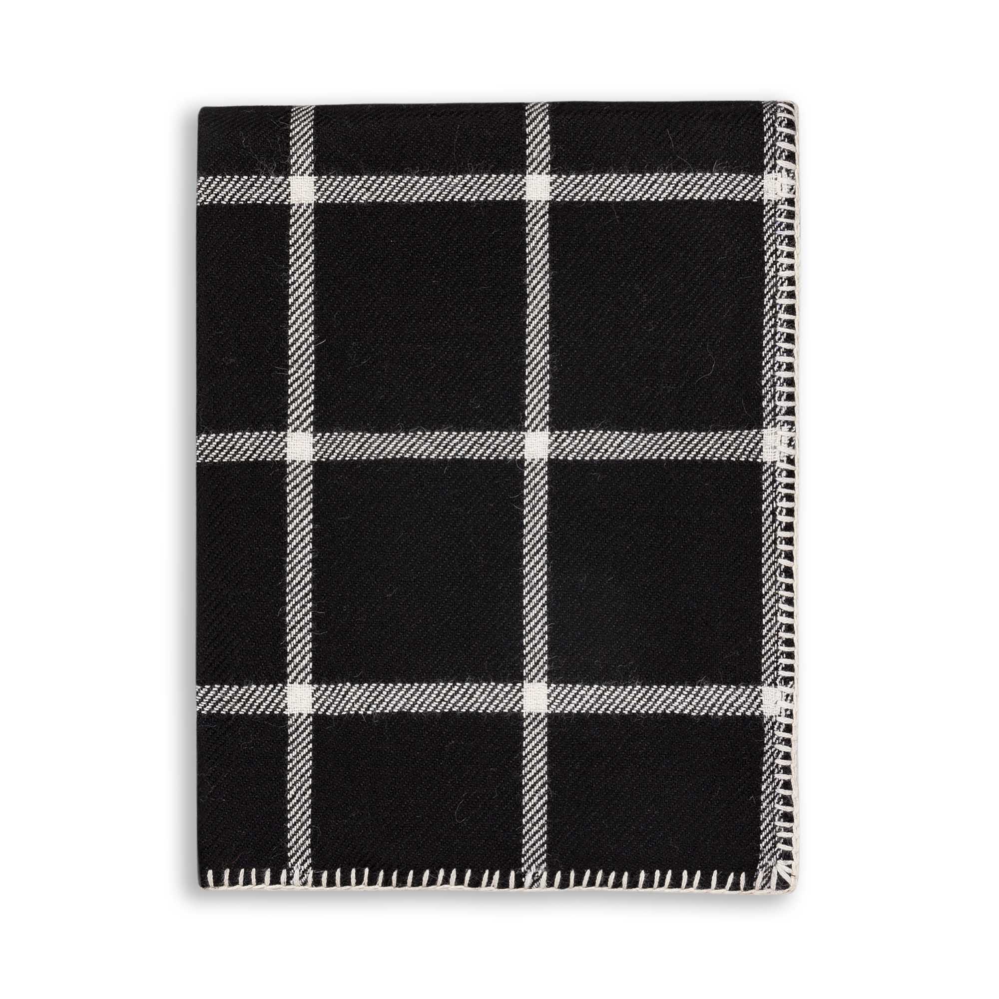 Graydon Throw | Black / Ivory