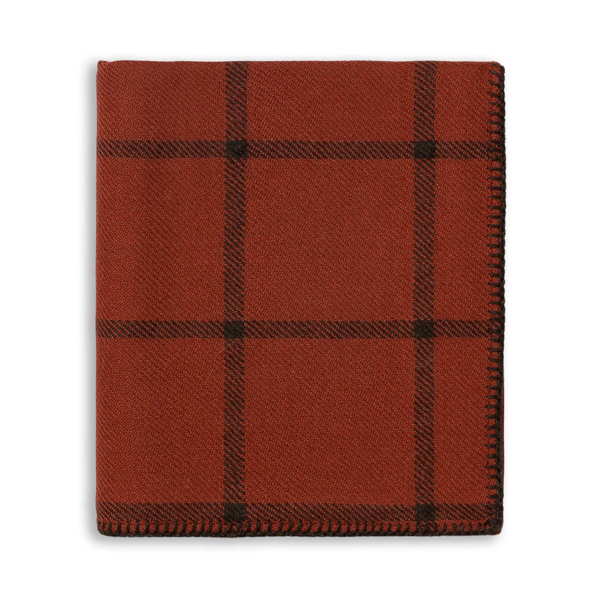 Graydon Throw | Rust / Chocolate