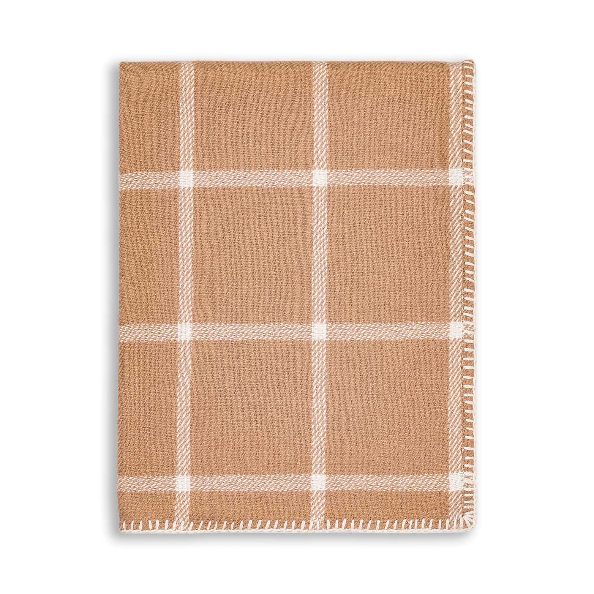 Graydon Throw | Camel/Ivory