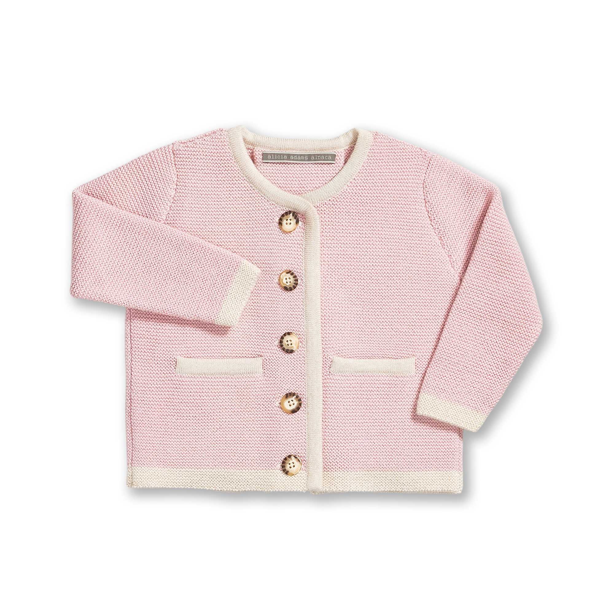 Kids | Salzburg Cardigan | Light Pink / Ivory