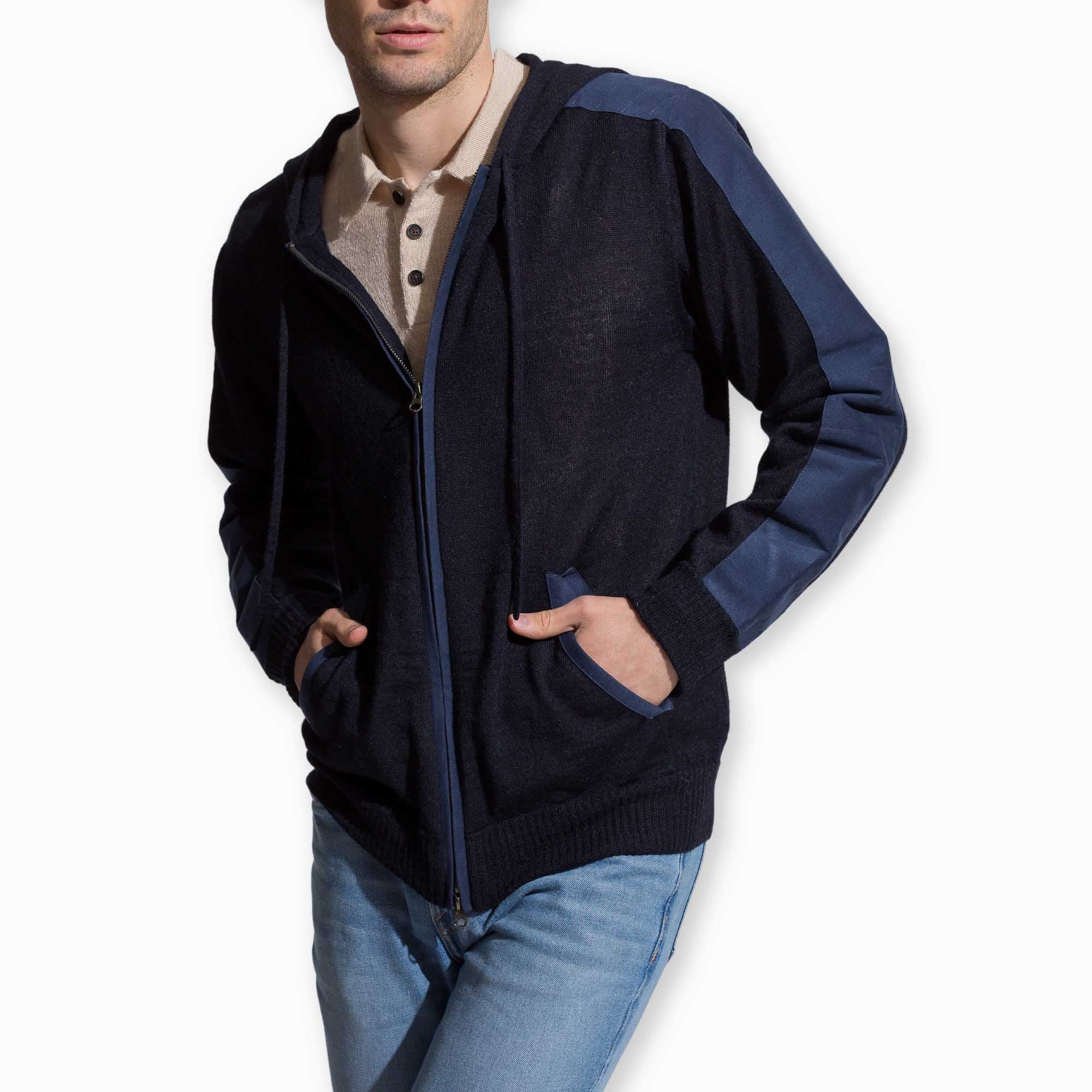 Men | Damien Hoodie for Men | Navy Melange