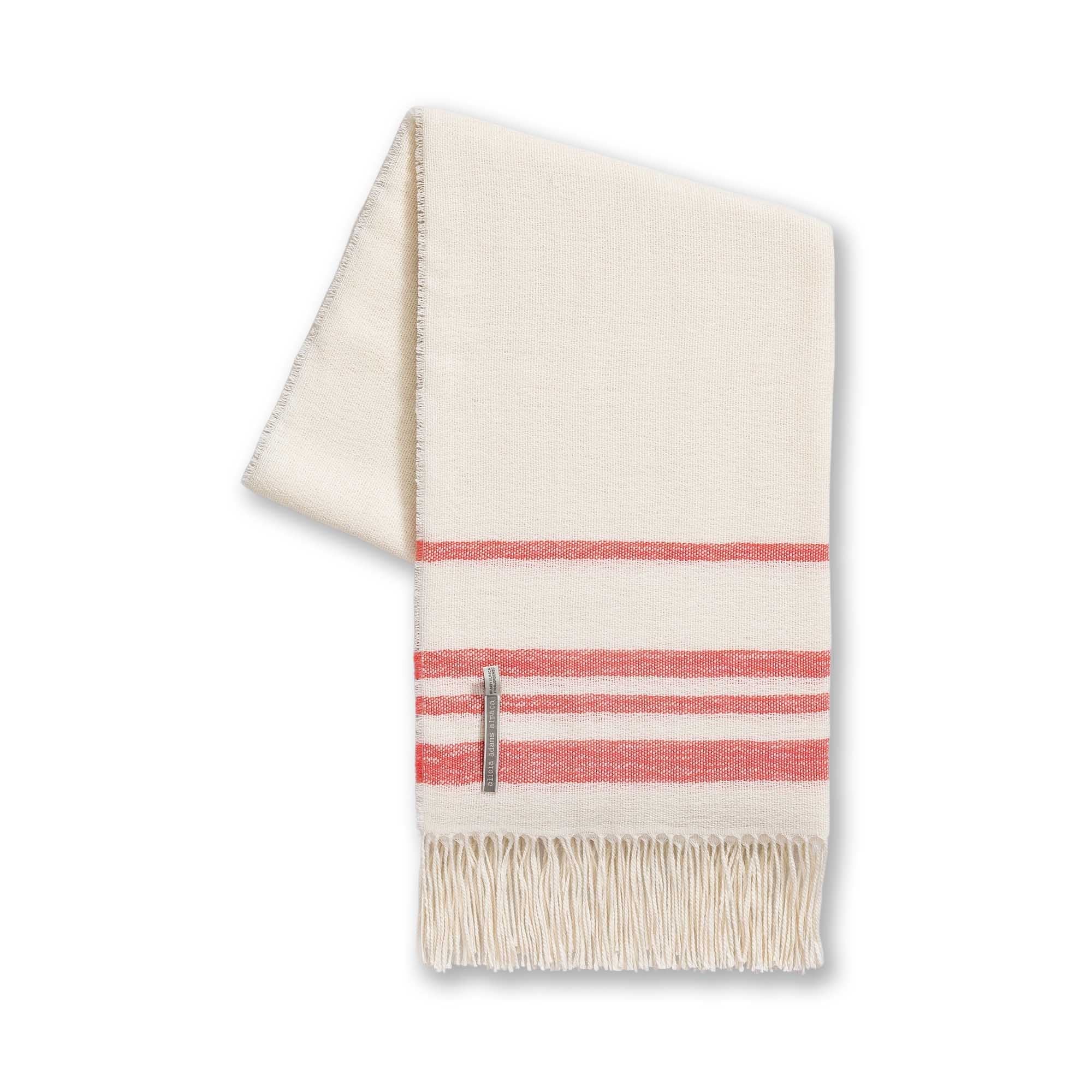 Sail Throw | Ivory / Coral