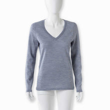 Womens | V Neck Sweater | Chambray