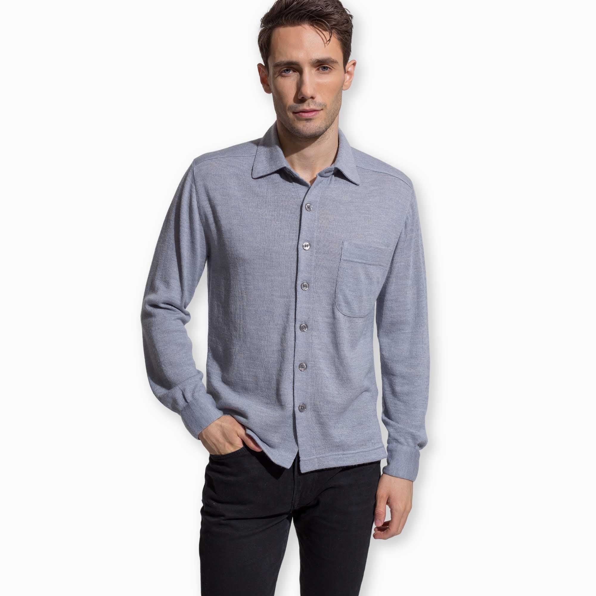 Men | Knit Shirt | Chambray