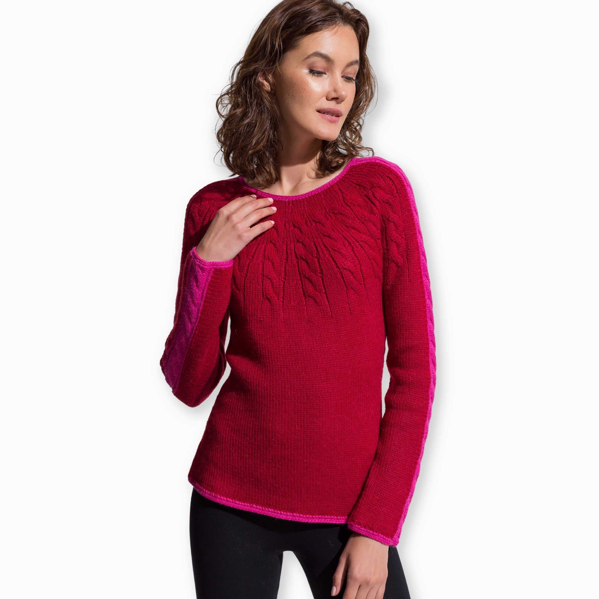 Twiggy Sweater | Scarlet/Shocking Pink