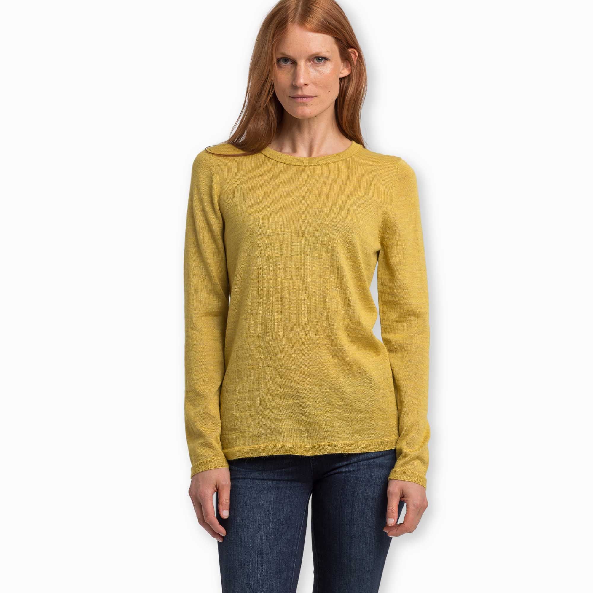 Women | Crew Neck Sweater | French Yellow