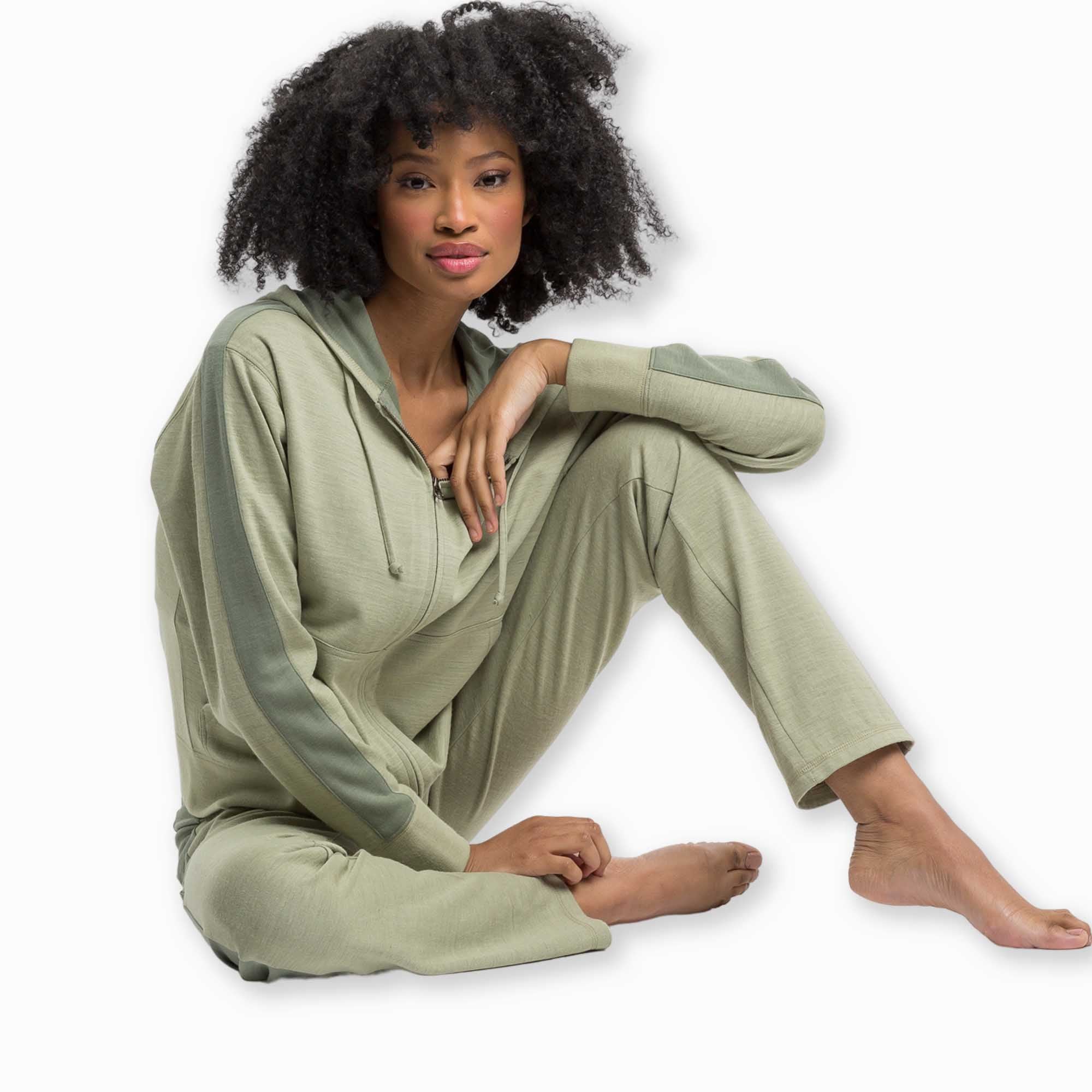 Womens | Malibu Lounge Sweatpant | Light Sage / Sage