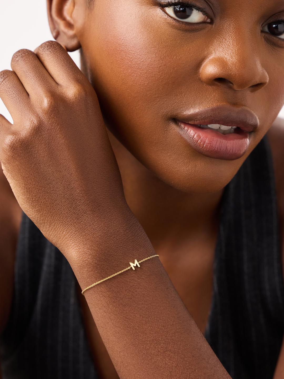 Ana Luisa Jewelry Bracelets Charm Bracelets Initial Bracelet Letter Bracelet Sterling Silver