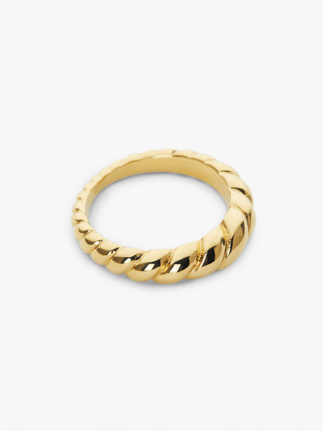 Ana Luisa Jewelry Rings Gold Twist Ring Rope Slim