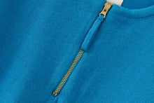 Organic Cotton Knit Relaxed Shirt | Archipelago Blue