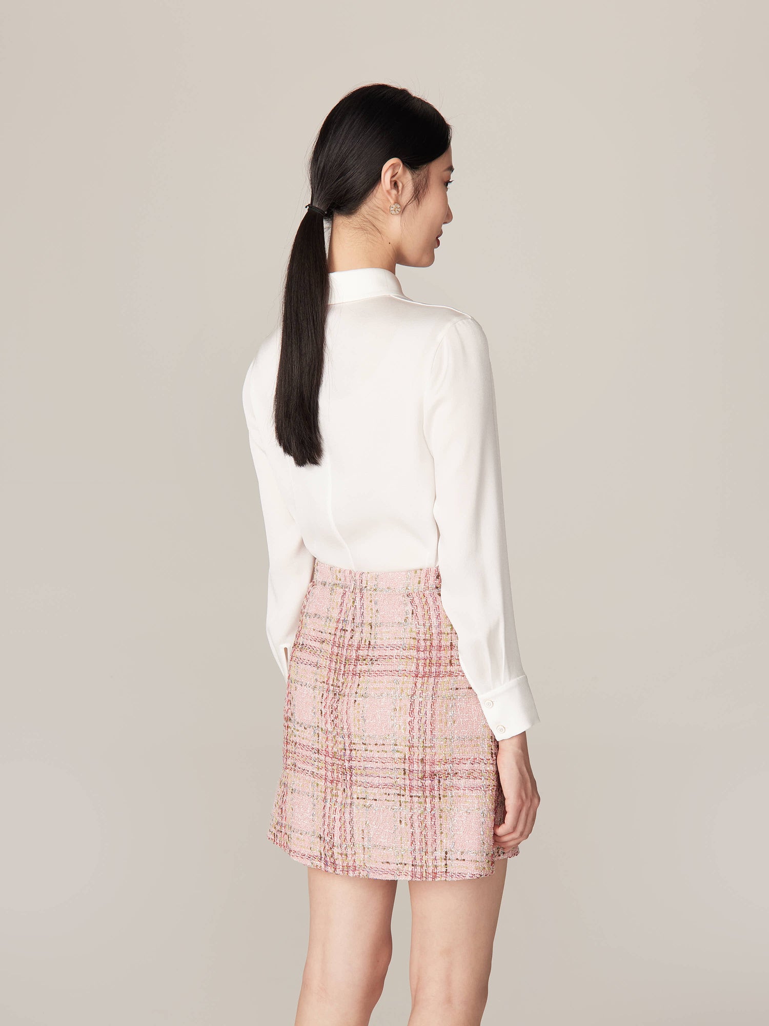 Classic Collar Button-Down Shirt | White
