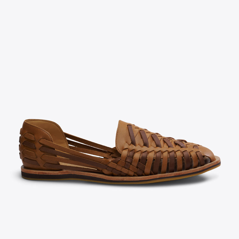 Product Image 3 of the Men's Huarache Sandal Saddle Brown/Brown Colorblock Nisolo