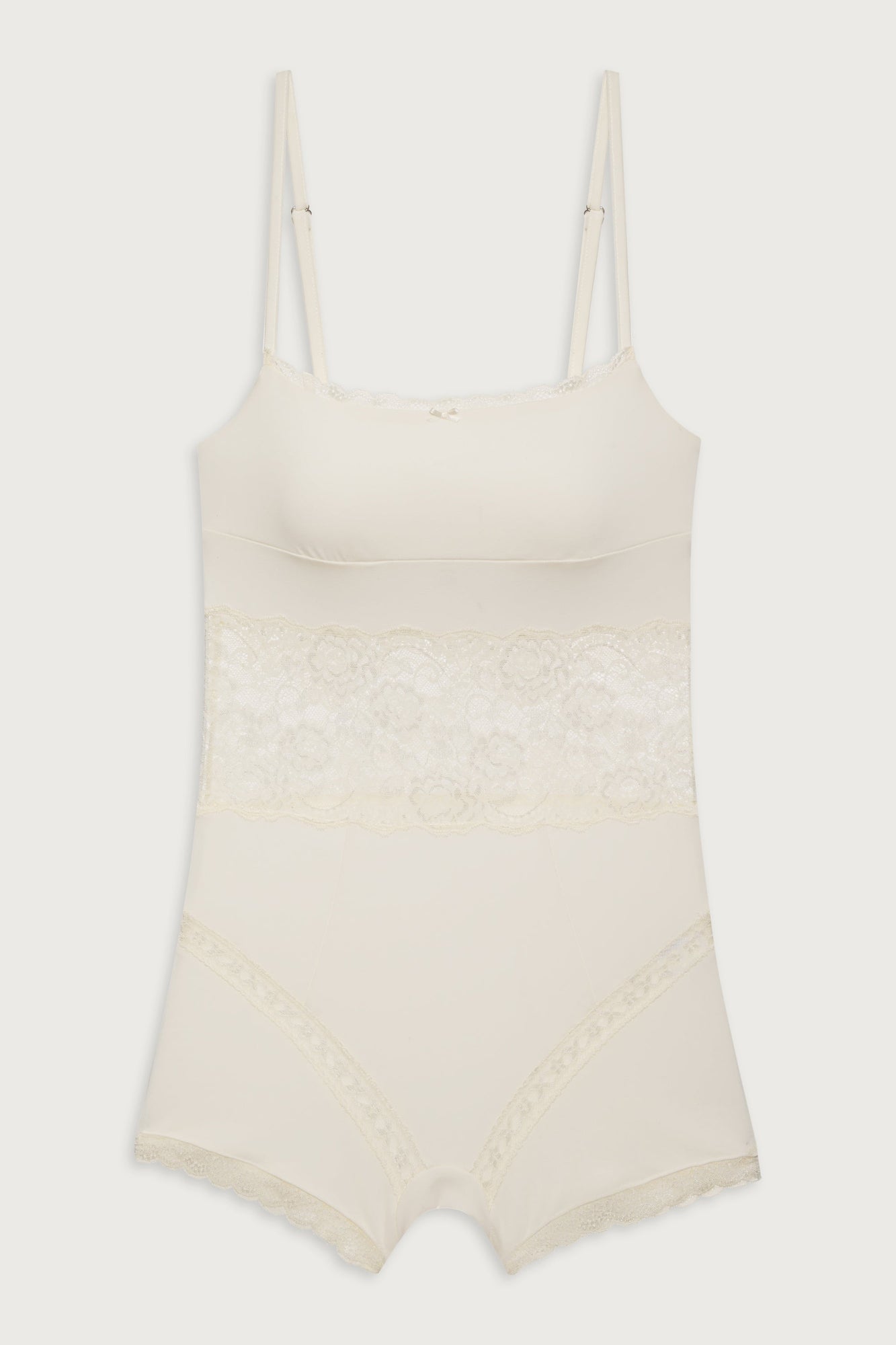 Whisper Lace Bodysuit - Porcelain