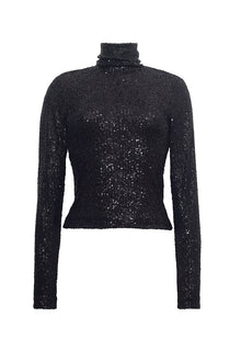 Piper Top | Black Sequin