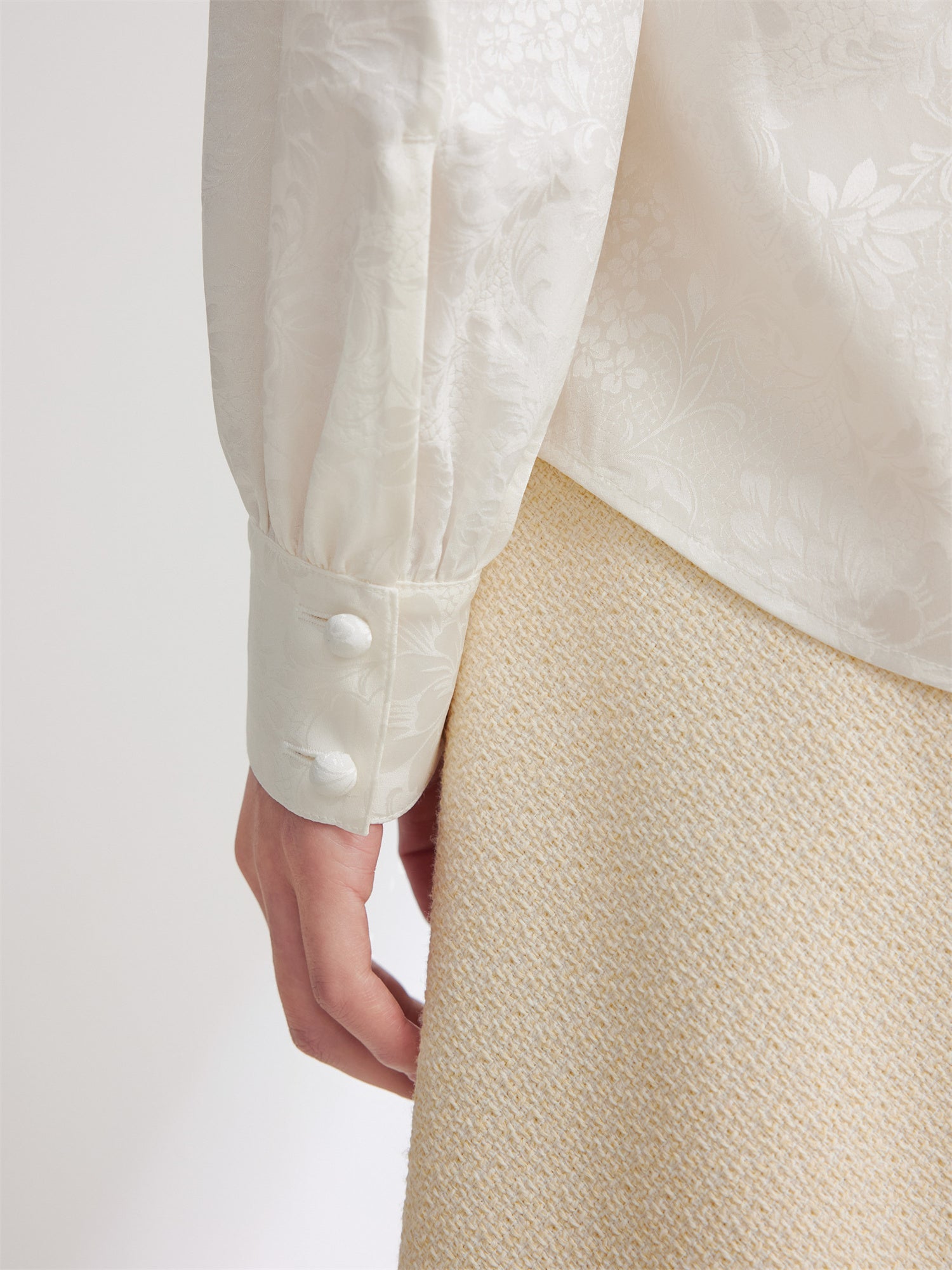Pleated Blouse | White