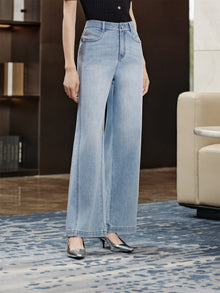 Embroidered Jeans | Blue