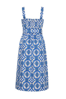 Candace Dress | Belle Tile Blue