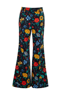 Tristan Pant | Flora Scarf Black