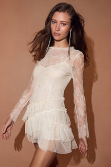 Amberleigh Lace Mini Dress | Ivory