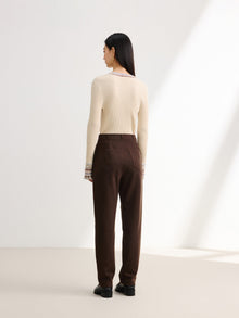 TENCEL Wool Pants | Brown